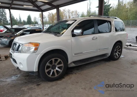 2010 Nissan Armada Platinum из США, поврежденный, VIN 5N1AA0ND9AN602828